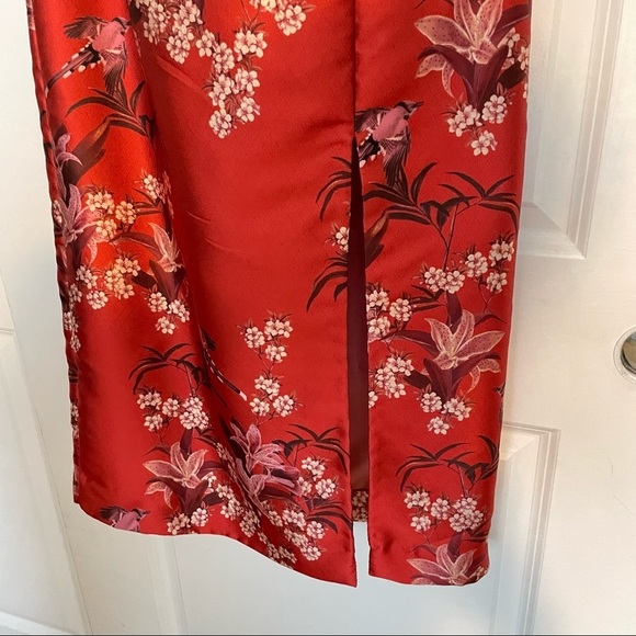 JOHANNA ORTIZ El Dia Que Me Quieras Dress Renaissance Victorian Red Ruffle satin - Picture 9 of 17